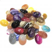 Natural Gemstone Cabochons, Natural Stone, Oval, DIY & different materials for choice, more colors for choice, nickel, lead & cadmium free, 40x30x7mm, Sold By PC