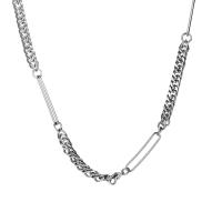Титановые стали ожерелье, титан, различной длины для выбора & Мужская, оригинальный цвет, продается PC