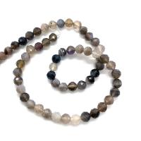 Natural Persian Gulf agate Beads, Round, DIY & faceted, mixed colors, 6mm, Sold Per Approx 14.96 Inch Strand