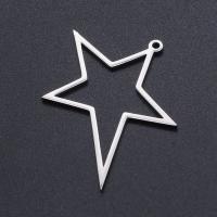 Stainless Steel Pendants, 201 Stainless Steel, Star, Vacuum Ion Plating, fashion jewelry & DIY & Unisex, more colors for choice, 33x30mm, 5PCs/Bag, Sold By Bag