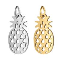 Stainless Steel Pendants, 201 Stainless Steel, Pineapple, Vacuum Ion Plating, fashion jewelry & polished & DIY & Unisex & different size for choice, more colors for choice, 5PCs/Bag, Sold By Bag