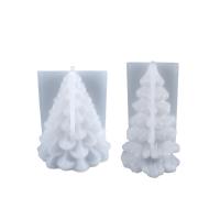 DIY Epoxy Mold Set, Silicone, Christmas Tree, different size for choice, white, Sold By PC