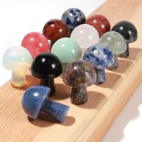 Gemstone Craft Decoration, mushroom, polished, fashion jewelry & different materials for choice, 22x16mm, Sold By PC
