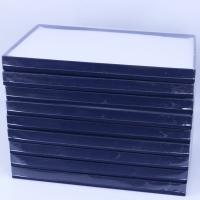 Earring Box Plastic with Sponge Rectangle dustproof & multihole dark blue Sold By PC