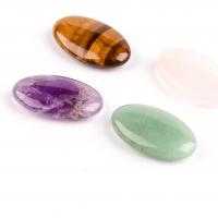 Natural Gemstone Cabochons, Natural Stone, Oval, polished, DIY & different materials for choice, more colors for choice, 30x18x7mm, Sold By PC