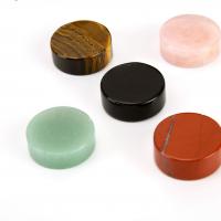 Natural Stone Decoration, Round, polished, DIY & different materials for choice, more colors for choice, 30x10mm, Sold By PC