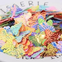 Plastic Sequin, PVC Plastic, Butterfly, different packing style for choice & DIY, more colors for choice, 23mm, Sold By Bag