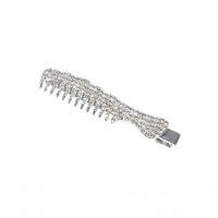 Alligator Hair Clip Zinc Alloy Comb plated for woman & with rhinestone Sold By PC