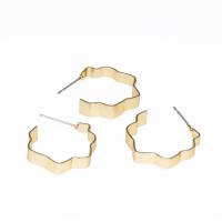Zinc Alloy Stud Earring zinc alloy post pin plated for woman golden 20mm Sold By Pair