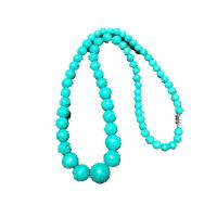 Fashion Turquoise Necklace with Iron polished Unisex green Length Approx 45 cm Sold By PC
