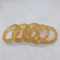 Natural Fluorite Bracelet, Unisex, yellow, 8-18mm, Length:Approx 21 cm, Sold By PC