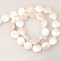 Perles nacres baroques de culture d'eau douce , perle d'eau douce cultivée, DIY, blanc, 13-14mm, Vendu par Environ 38 cm brin