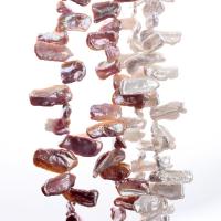 Perles nacres baroques de culture d'eau douce , perle d'eau douce cultivée, DIY, plus de couleurs à choisir, 14*5mm-24*8mm, Vendu par Environ 38 cm brin