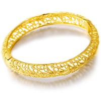 Brass Bangle, for woman, golden, 56mm, Sold By PC
