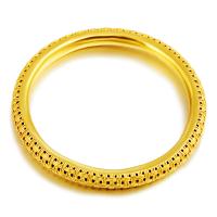 Brass Bangle, for woman, golden, 60x8mm, Sold By PC