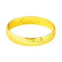 laiton bracelet ordinaire, pour femme, doré, 12mm, Vendu par PC