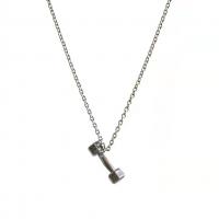 Ожерелье из нержавеющей стали , с кулон из цинкового сплава, плакирован серебром, ювелирные изделия моды & Мужская & Овальный цепь, длина:Приблизительно 23.6 дюймовый, продается PC