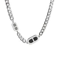 Colar de jóias de aço inoxidável, with 1.96inch extender chain, joias de moda & unissex, comprimento Aprox 17.7 inchaltura, vendido por PC