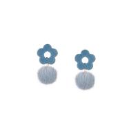 Flocking Fabric Drop Earring fashion jewelry & for woman nickel lead & cadmium free Sold By Pair