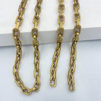 Zinc Alloy Kæde, gylden, 10mm, Solgt af sæt