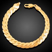 Brass Bracelet & Bangle, plated, Unisex, golden, Sold By PC