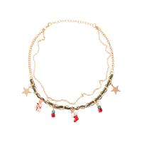 Zinek šperky náhrdelník, unisex & smalt, více barev na výběr, Délka 42.6 cm, Prodáno By PC
