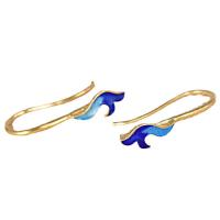 925 Sterling Silver Hook Earwire Brass gilding for woman Sold By Pair