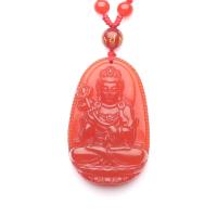 Red Agate Pendants Buddha red Sold By PC