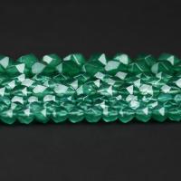 Aventurin perler, Grøn aventurin, Rhombus, poleret, Star Cut Faceted & du kan DIY & forskellig størrelse for valg, grøn, Solgt Per Ca. 15 inch Strand