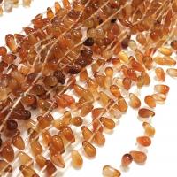 Natural Red Agate Beads Teardrop DIY red Sold Per Approx 14.96 Inch Strand