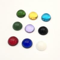 Glass Cabochons Dome imitation jade & DIY 14mm Sold By PC