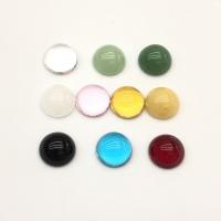 Glass Cabochons Dome imitation jade & imitation agate & DIY 12mm Sold By PC
