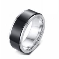 Titanium Staal Finger Ring, plated, verschillende grootte voor keus & voor de mens, meer kleuren voor de keuze, 8mm, Verkocht door PC