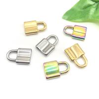 Stainless Steel Pendants, 304 Stainless Steel, Lock, Vacuum Ion Plating, fashion jewelry & DIY & Unisex, more colors for choice, 22.80x15.30mm, Sold By PC