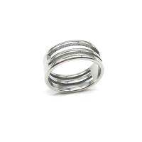 Vinger Ring in edelstaal, 304 roestvrij staal, ringvorm, machine gepolijst, mode sieraden & DIY & uniseks, oorspronkelijke kleur, 18x8.50mm, Verkocht door PC