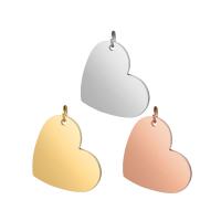 Stainless Steel Heart Pendants, 304 Stainless Steel, fashion jewelry & for woman, more colors for choice, 20x26mm, 5PCs/Bag, Sold By Bag