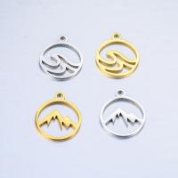 Stainless Steel Pendants 304 Stainless Steel Vacuum Ion Plating fashion jewelry & Unisex Sold By Bag