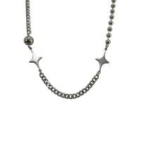 Ожерелье из нержавеющей стали , с 4.1inch наполнитель цепи, ювелирные изделия моды & Женский, не содержит никель, свинец, длина:Приблизительно 15.7 дюймовый, продается PC