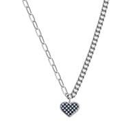 Stainless Steel Jewelry Necklace, 314 Stainless Steel, with 2.9inch extender chain, Heart, fashion jewelry & for woman & enamel, nickel, lead & cadmium free, Length:Approx 17.9 Inch, Sold By PC