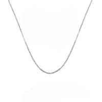 Brass Necklace, with 1.96inch extender chain, silver color plated, fashion jewelry & for woman, nickel, lead & cadmium free, Length:Approx 15.7 Inch, Sold By PC