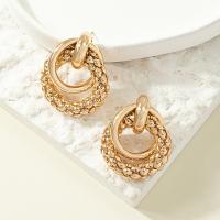 Tibetan Style Drop Earrings, gold color plated, fashion jewelry & for woman, nickel, lead & cadmium free, 35x30mm, Sold By Pair