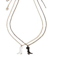 Couple Necklace Zinc Alloy with 2.76inch extender chain Dinosaur 2 pieces & fashion jewelry & for woman nickel lead & cadmium free Length Approx 17.72 Inch Sold By Set
