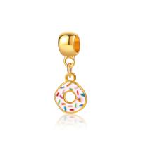 European Style Zinc Alloy Dangle Beads Donut plated enamel mixed colors 5-50mm Sold By PC