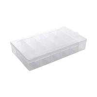 Χάντρες Container, Πολυπροπυλένιο (PP), λευκό, 230x117x40mm, Sold Με PC