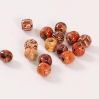 Perles en bois, vernis au four, DIY, couleurs mélangées, Vendu par kg