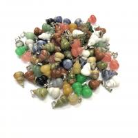 Ювелирные подвески из драгоценных камней, Природный камень, Форма тыквы, различные материалы для выбора & Мужская, Много цветов для выбора, 14x20mm, продается PC