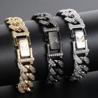 Titanium Steel Bracelet & Bangle, Vacuum Ion Plating, different length for choice & Unisex & with rhinestone, more colors for choice, Sold By PC