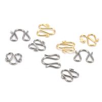 304 Stainless Steel M Clasp, Galvanic plating, polished & DIY & different size for choice, more colors for choice, Sold By PC