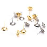 Edelstahl Ohrring Stecker, 316 L Edelstahl, Galvanische Beschichtung, DIY & verschiedene Größen vorhanden, keine, verkauft von PC