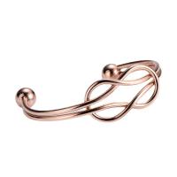 316 Stainless Steel Cuff Bangle Round Vacuum Ion Plating fashion jewelry & polished & Unisex Sold By PC